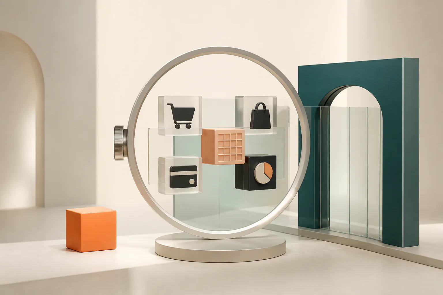 A precise diagnostic checkpoint inspecting ecommerce conversion signals